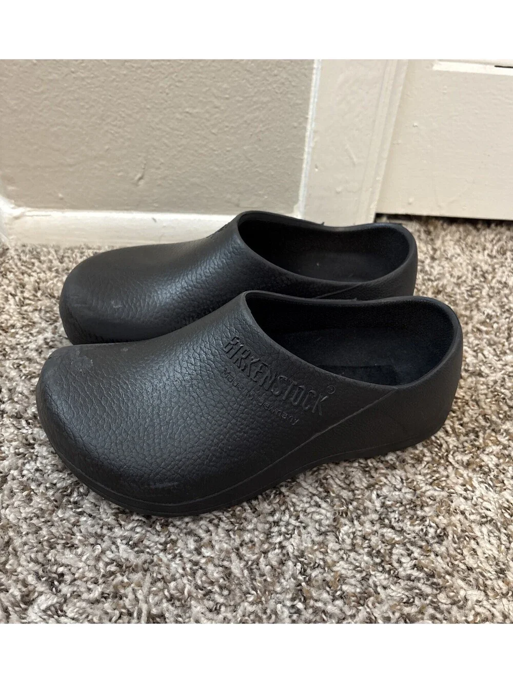 Birkenstock Profi Birki Women's Size 7 Black Walking Nursing Work Clogs Shoes